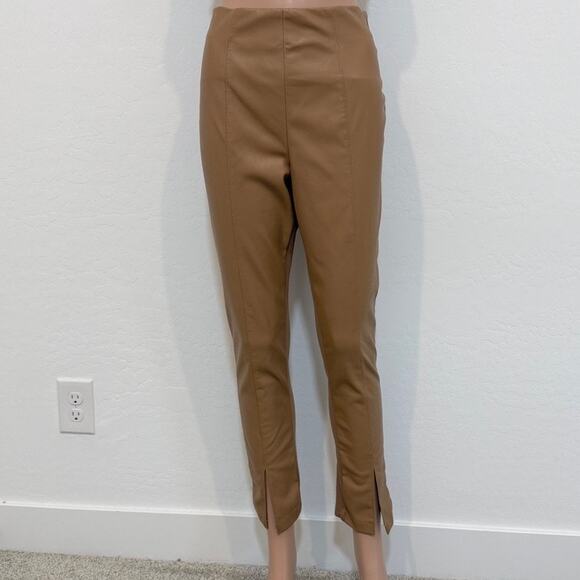 Calvin Klein medium faux leather front pull on slim stretch pant P3 2466 - Picture 12 of 12